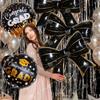 Bow Graduation Season Decoration Balloon Stripe Bow Balloon for Graduation Season Indoor and Outdoor Decoration Photography Prop