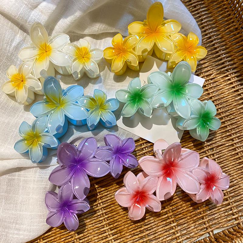 Flower Shark Clip For Women, Versatile Hair Tie, Fashionable Flower Headpiece, Large Clip Style Hair Accessory
