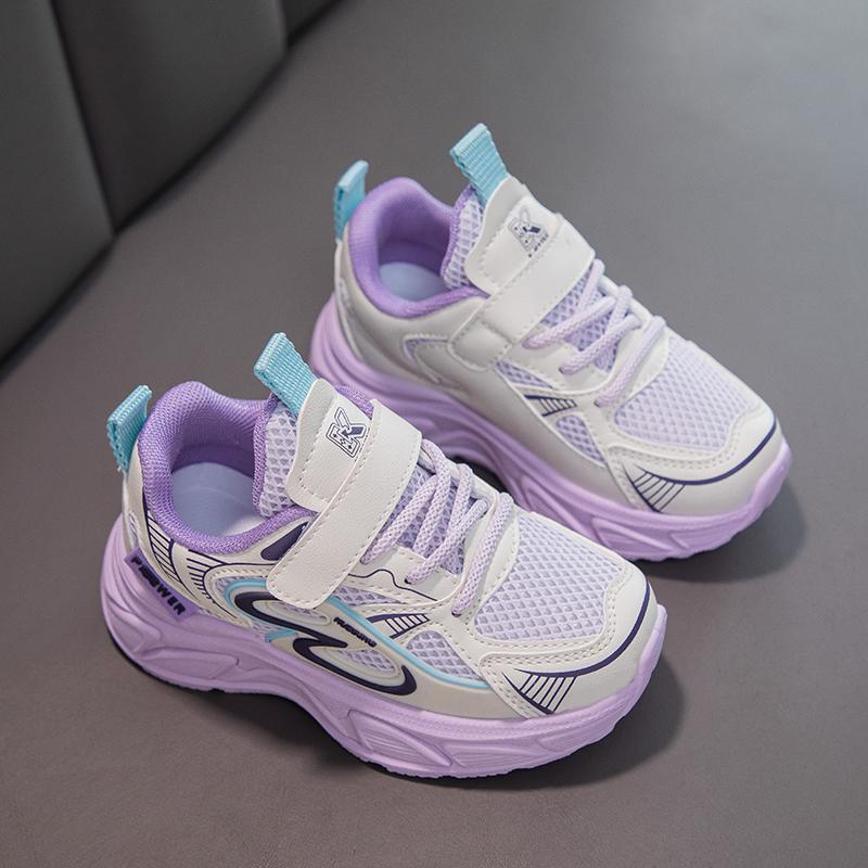 

Детские трендовые удобные кроссовки для бега на мягкой подошве, студенческие модные повседневные дышащие спортивные кроссовки для мальчиков и девочек 26 фиолетовый