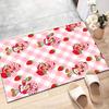 1pc Princess Strawberry (7) Design Printed Area Rug Carpet for Bedroom Living Room Home Decor Rugs Mat Non Slip Mat Rug for Bedside