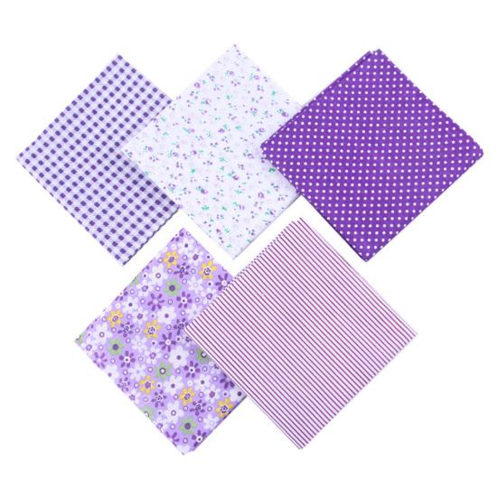 5Pcs 50cmx50cm Mixed Color Floral Print DIY Patchwork Sewing Quilting Cloth