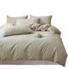 2025 Style Pure Cotton Double Gauze Flannel Bedding Set - Winter Duvet Cover and Bed Sheet, 100% Cotton