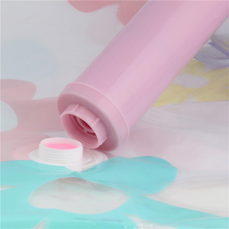 Pink Large Vacuum Storage Bag with Manual Air Pump for Cross-Border Use