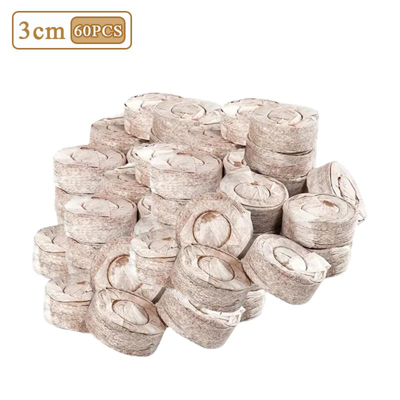 300-20 Stück Anzuchtblöcke Kokosfaser Anzuchtschale Komprimierte Erde für Pflanzenstecklinge Gemüse Blume Kräuterzucht