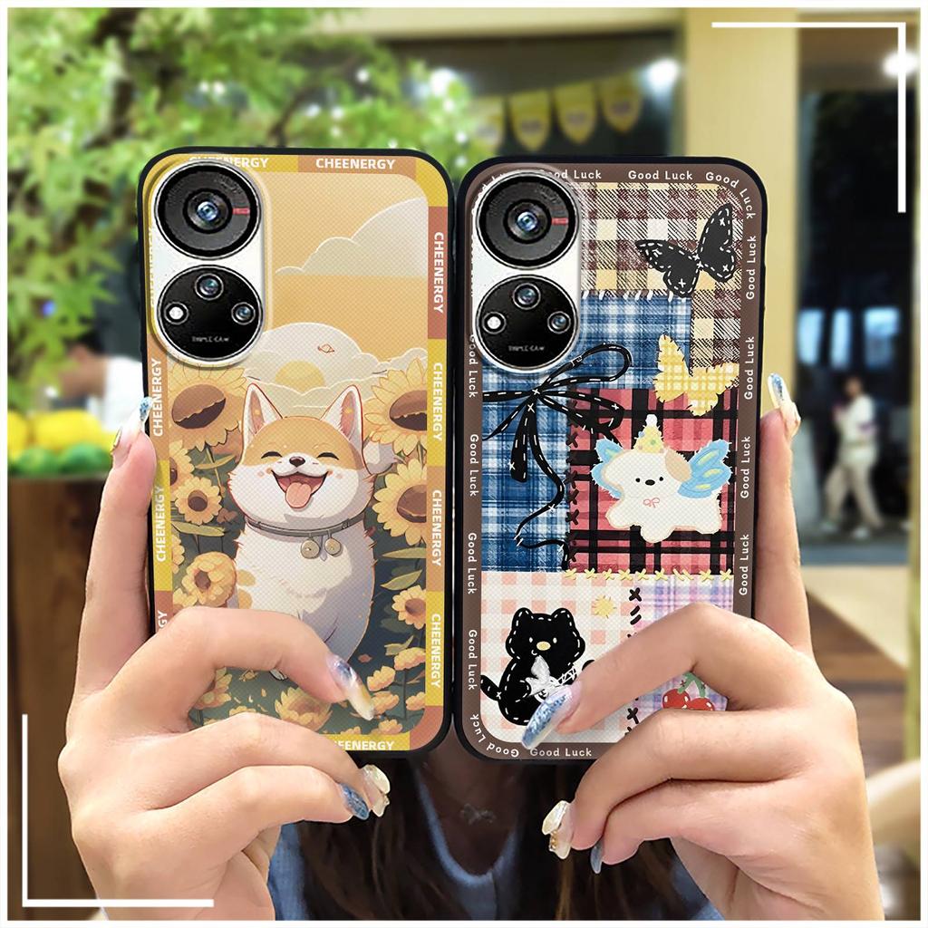 Graffiti Shockproof Phone Case For ZTE Blade V40S/Axon40 SE TPU Full Wrap Protective Anti-dust Back Cover Cute Durable
