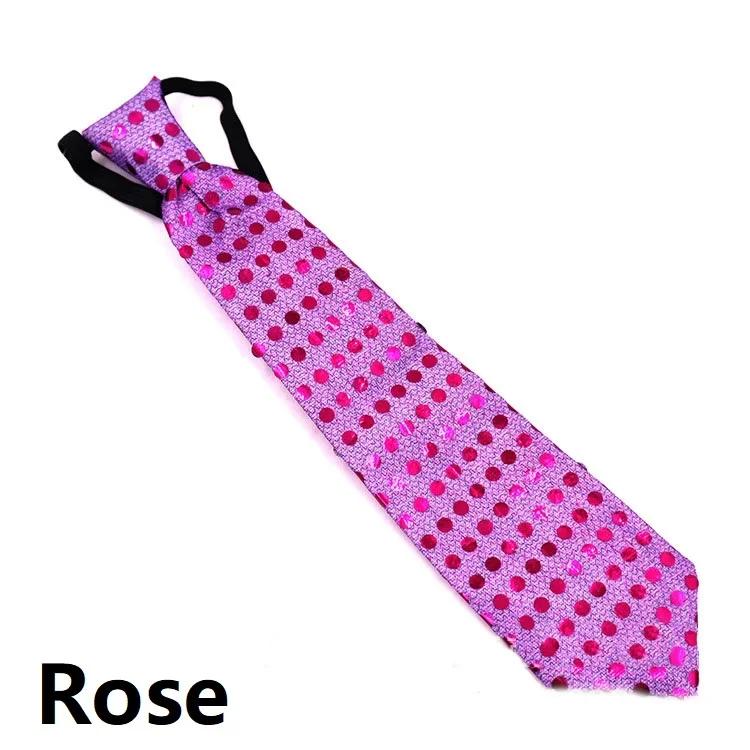 LED luminous tie, glitter sequined luminous tie, concert atmosphere props