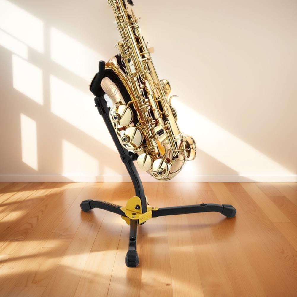 Alto Tenor Saxophone Stand Metal Folding Saxophone Stand Adjustable Saxophone Floor Bracket Wind Instrument Accessories