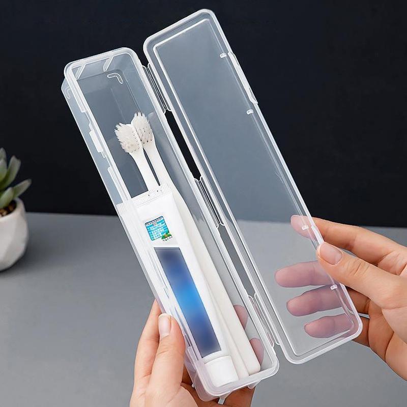 Portable Toothbrush Box Plastic Travel Toothbrush Case Transparent Toothbrush Holder Organizer Travel Practical Accessories