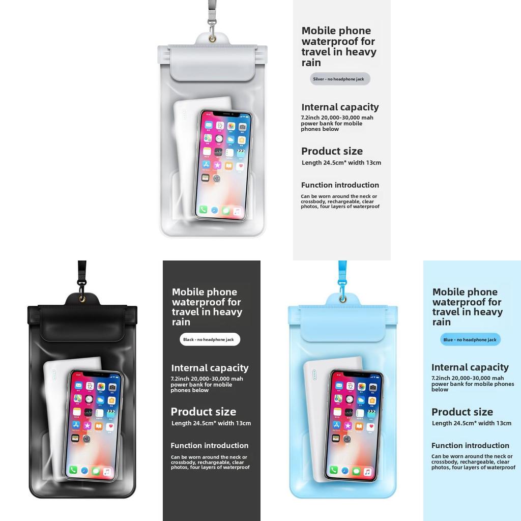 Waterproof Phone Bag For Swimming And Outdoor Activities Pvc Sealed Design For Adults