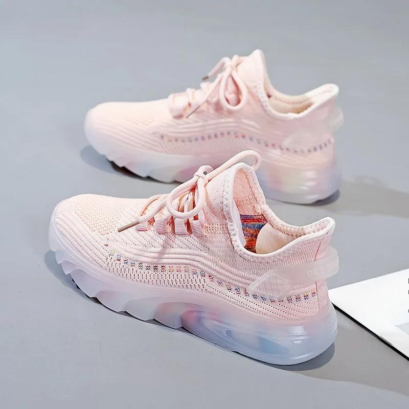 Women's Fashion Platform Sport Shoes Autumn Breathable Outdoor Running Sneakers Lightweight Casual Tennis Shoes