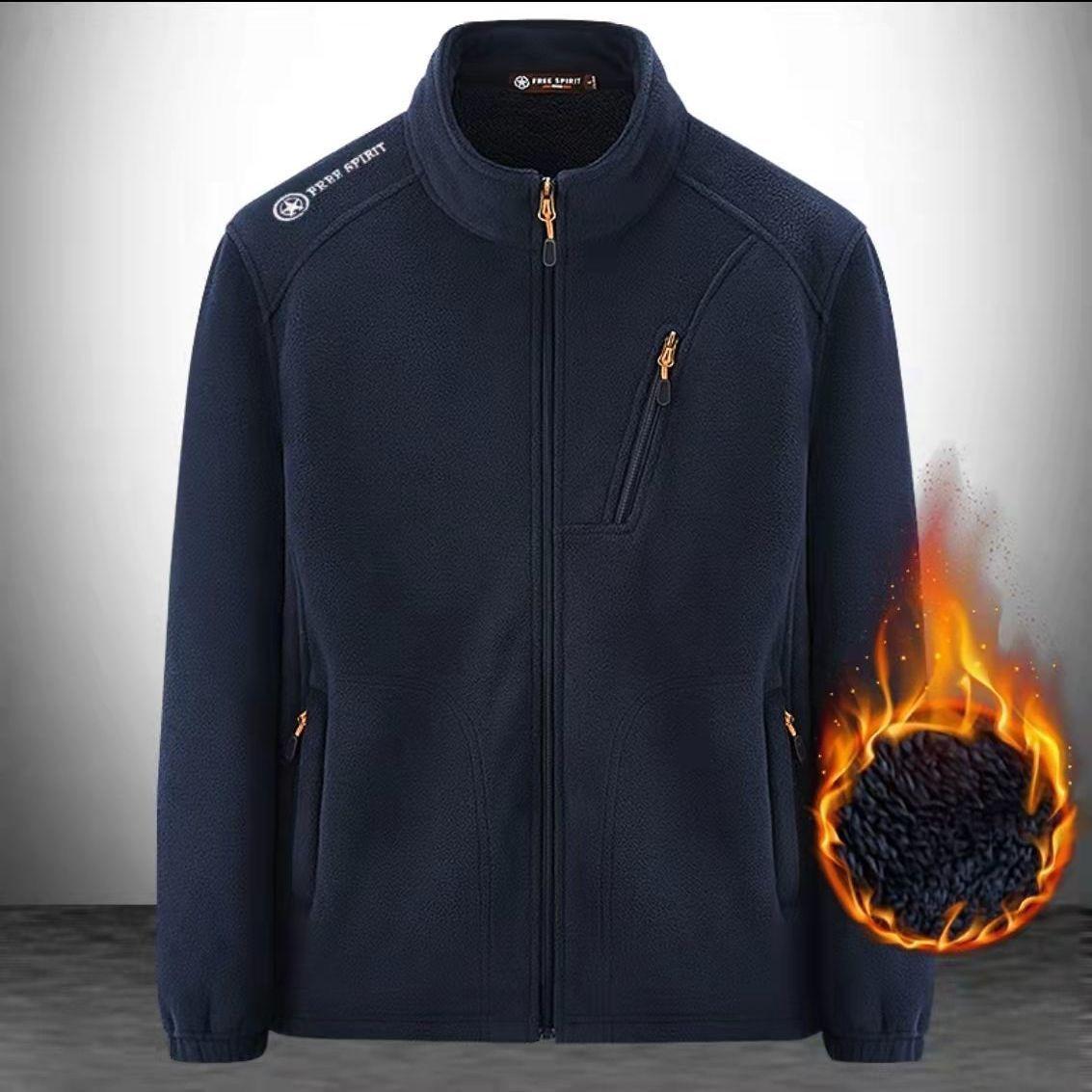 Мужская теплая толстая куртка для осени и зимы — фото 9