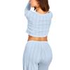 New Spring Fall and Summer Fashion Long-Sleeved Pajamas Homewear Sexy Underwear Pajamas Homewear Air Conditioning Clothing