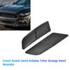 1Pair Car Front Hood Vent Intake Trim Scoop Vent Guards For Ford Mustang 2015-2017 Extractor ert Air Vent Trim Panel