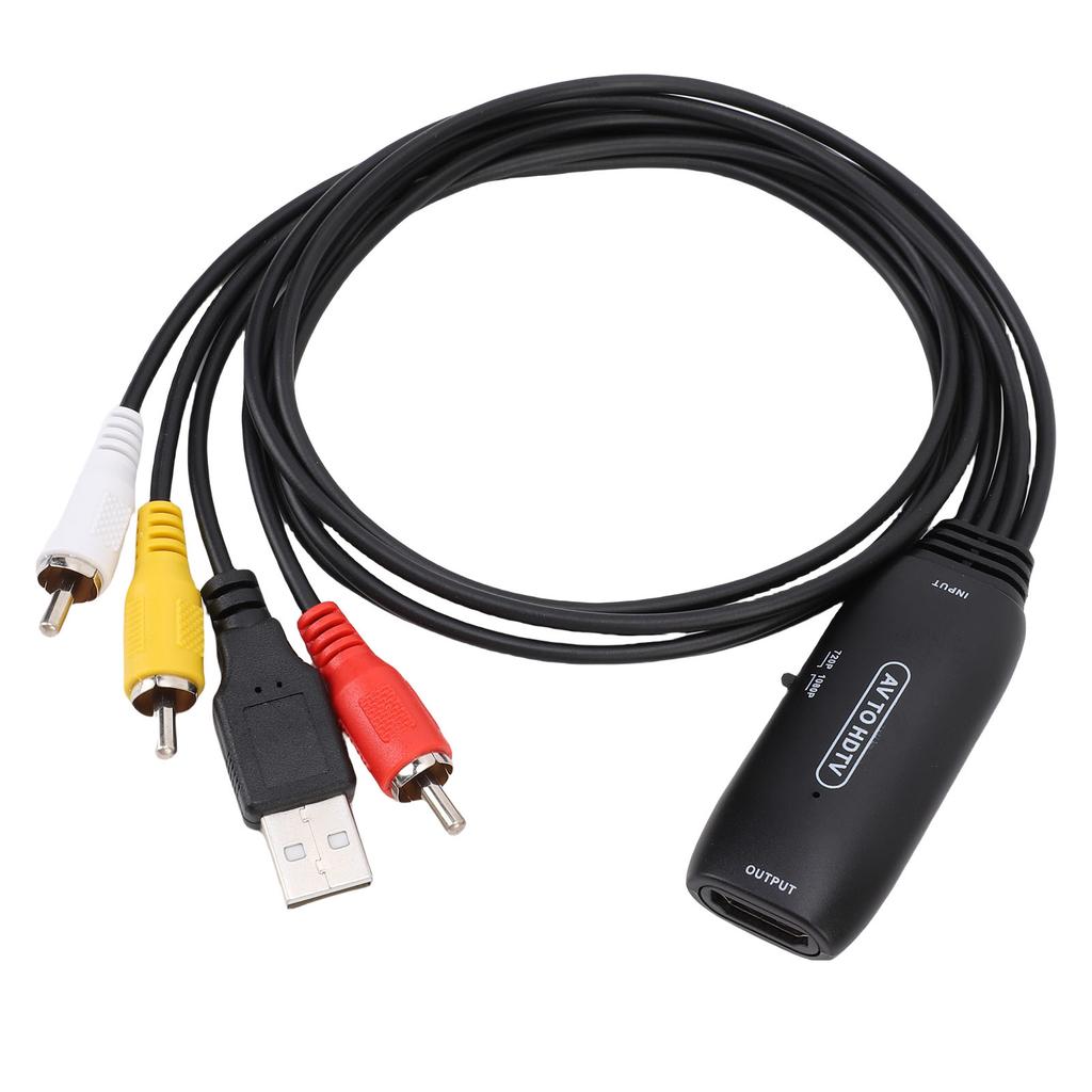 Video Sound Converter AV to HDTV DVD Game Console Converter with High Definition Multimedia Interface Cable