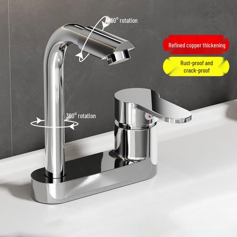 Anica Enjoy Double-Hole Hot & Cold Basin Faucet