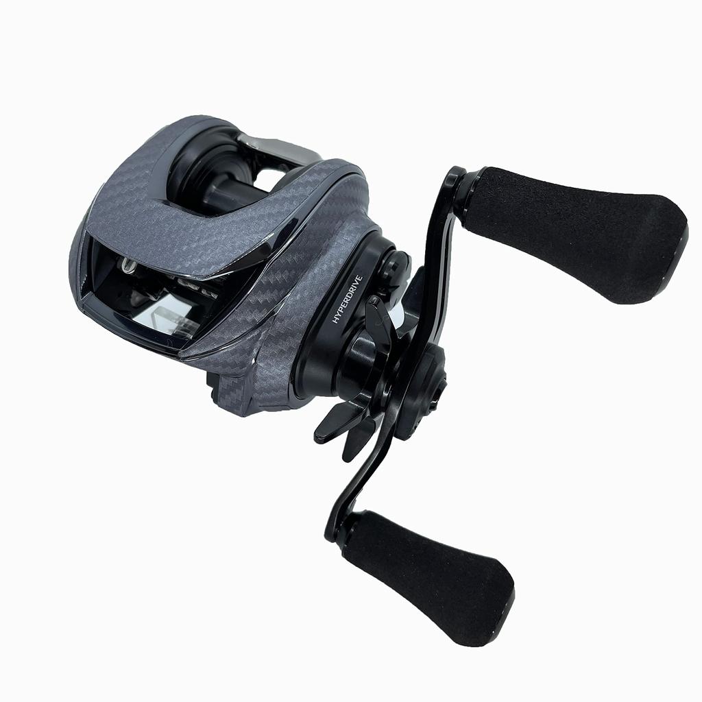 CUSTOM Custom Decal for YOROI 23IMZ 200 Baitcasting Scratch Protection SEAT.JP Reel, (Silver, Left-Handed)