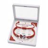 Butterfly Bracelet Red Braided Adjustable Gift Box