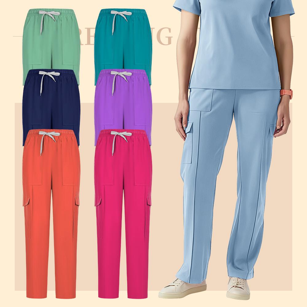 Mehrfarbige Krankenhaus-Kitteluniform Damen Schönheits-Arbeitskleidung Krankenschwester Zahnchirurgie-Anzug Medizinische Kitteluniformen Chirurgieanzüge