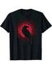 Raven & Runic Ring Pattern - Black Men's T-Shirt