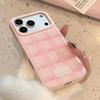 Drip Glue Powder Grid Pattern for Apple 17promax Phone Case 15 for IPhone 16 for Huawei for Samsung 13 Sweet Korean Series