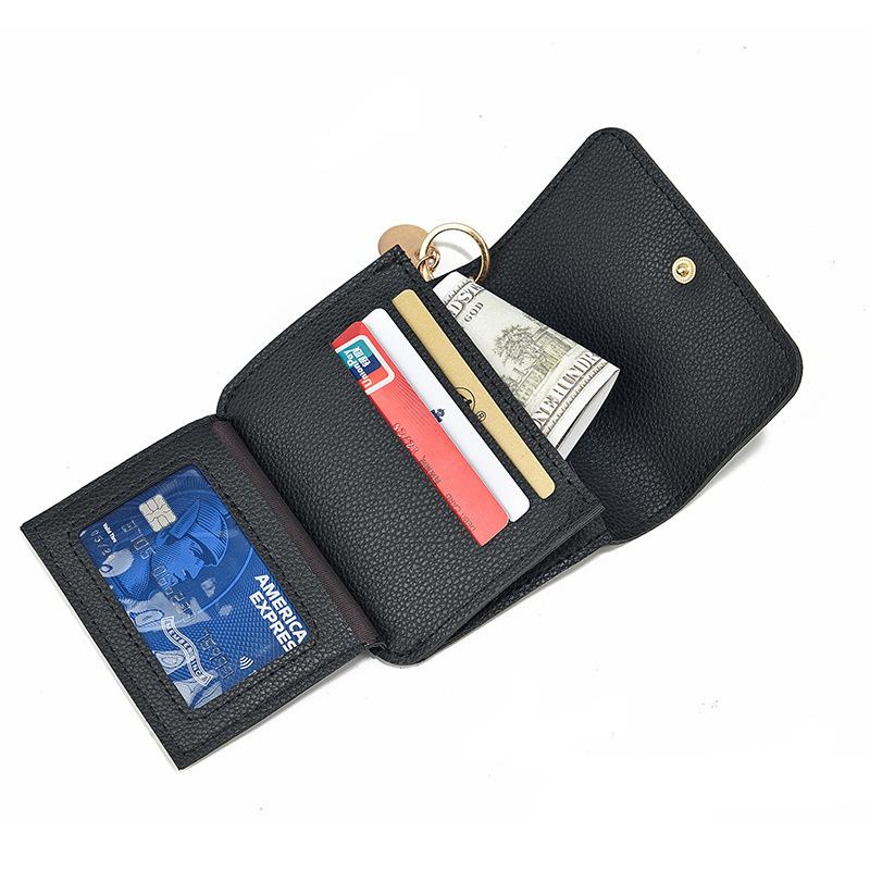 Korean Version of Women's Wallet, Short Fashion Handbag, Multi Card Slot Card Bag, Zipper Coin Purse