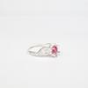 Natural Pink Tourmaline Gemstone 925 Sterling Silver Jewelry Women Promise Ring CZR-2-5