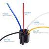 1PCS 4 5-Pin Waterproof Car Relay 12 24 V and Harness Heavy Duty SPDT Automotive Relay With Black Red Copper Terminal Auto Relay