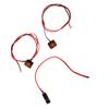 RC Car LED Lights Easy Installation Positive and Negative Power Headlight for Remote Control Cars Orange