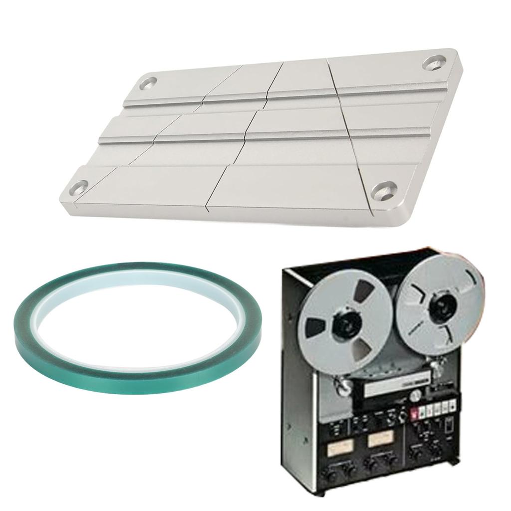 Professionelles Bandschneide-Set 1/2 1/4 10 Zoll Open Reel Bandmedien Schneideblock-Kit für Revoxsonido