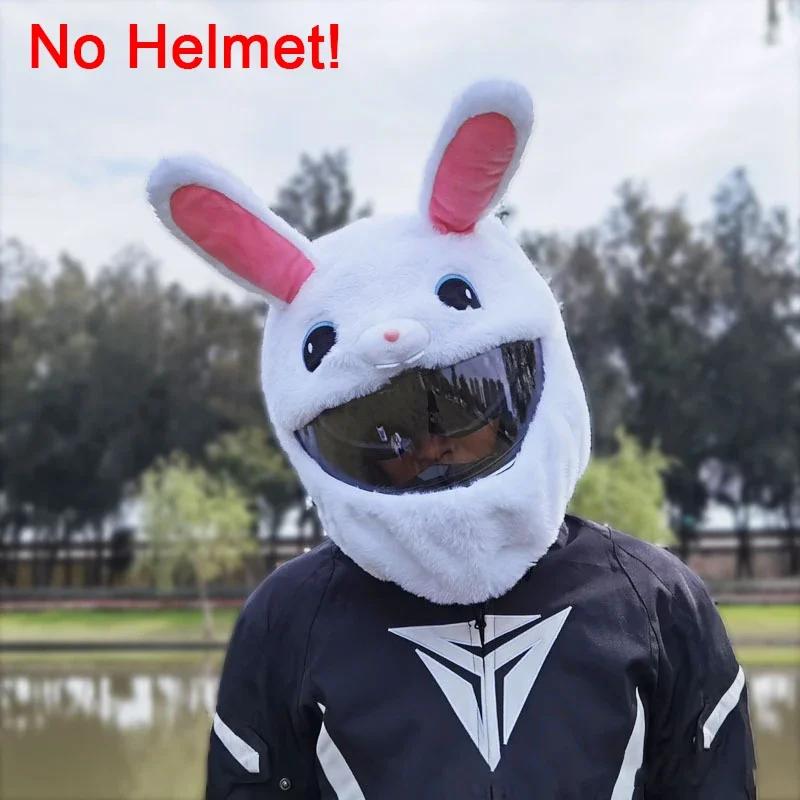 Motorcycle Helmet Cartoons Plush Helmet Protective Cover Helmet Full Face Covers for Outdoor Fun Christmas Personalized Helmets