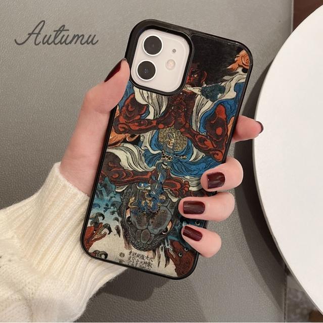 Japanese Style Art Japan Phone Case for iPhone 11 12 13 14 Pro Max Mini X XR XS SE 2020 6S 7 8 Plus Samsung Galaxy S21 S22 Cover