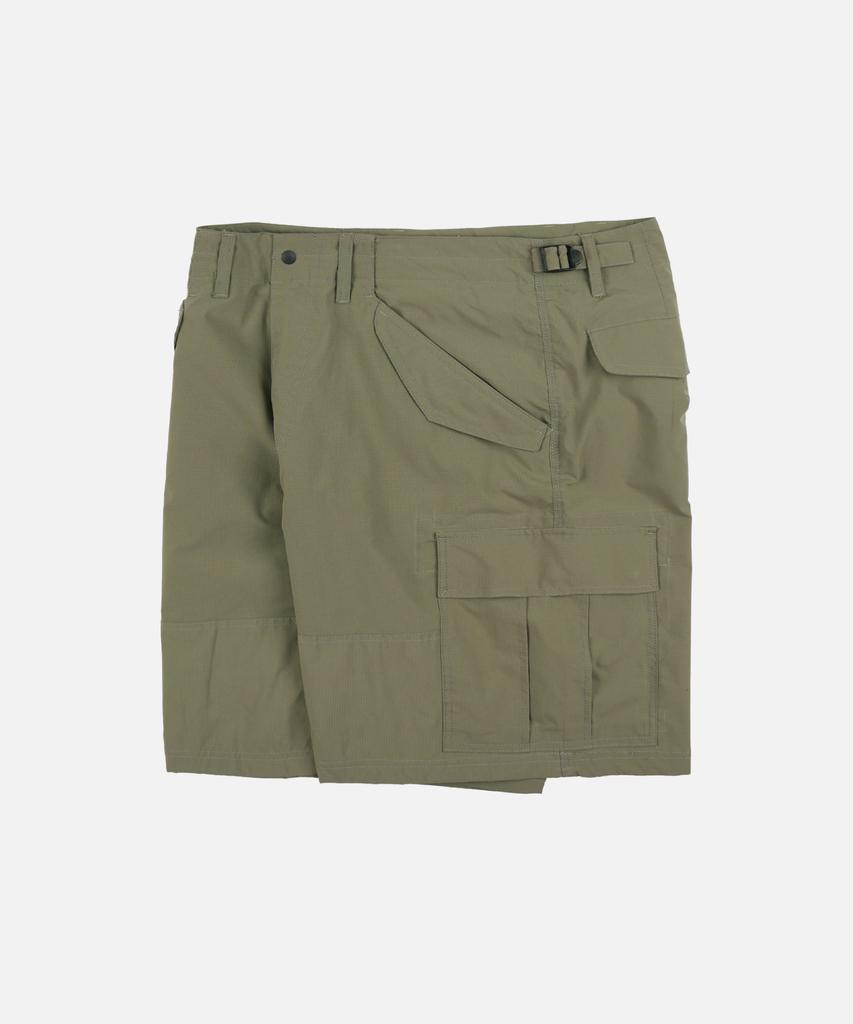 FRIZMWORKS Micro Ripstop Essential Cargo Shorts _ Light Olive