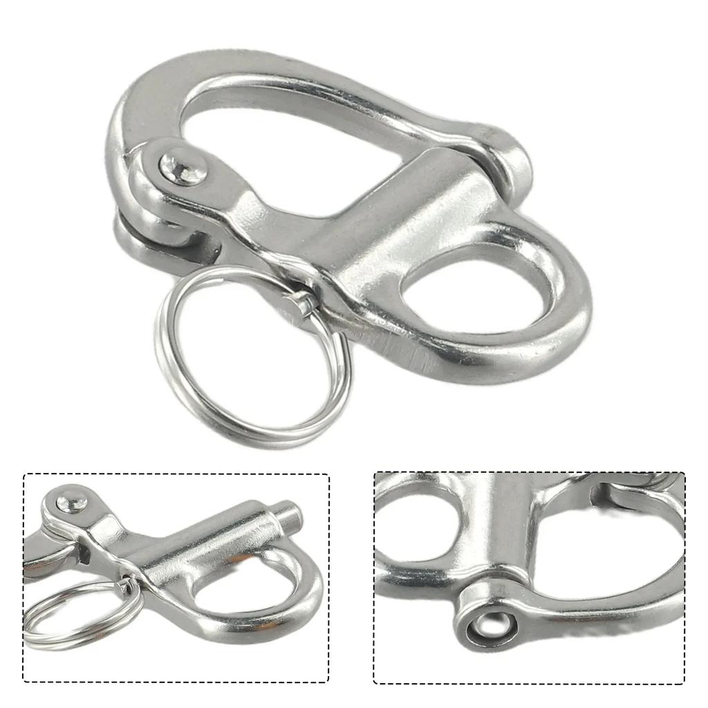 High Quality New Practical Brand New Shackle Parts Boat Chain Silver Snap Swivel Anchor Eye Fittings Hook Marine