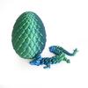 3D Printed Dragon Egg Toy Movable Joints Articulated Dragon Figurine Model Toy Desktop Decoration Kids Adults Collection Gifts