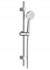 Leste Round Chrome Surface-mounted Shower Set with a Rail