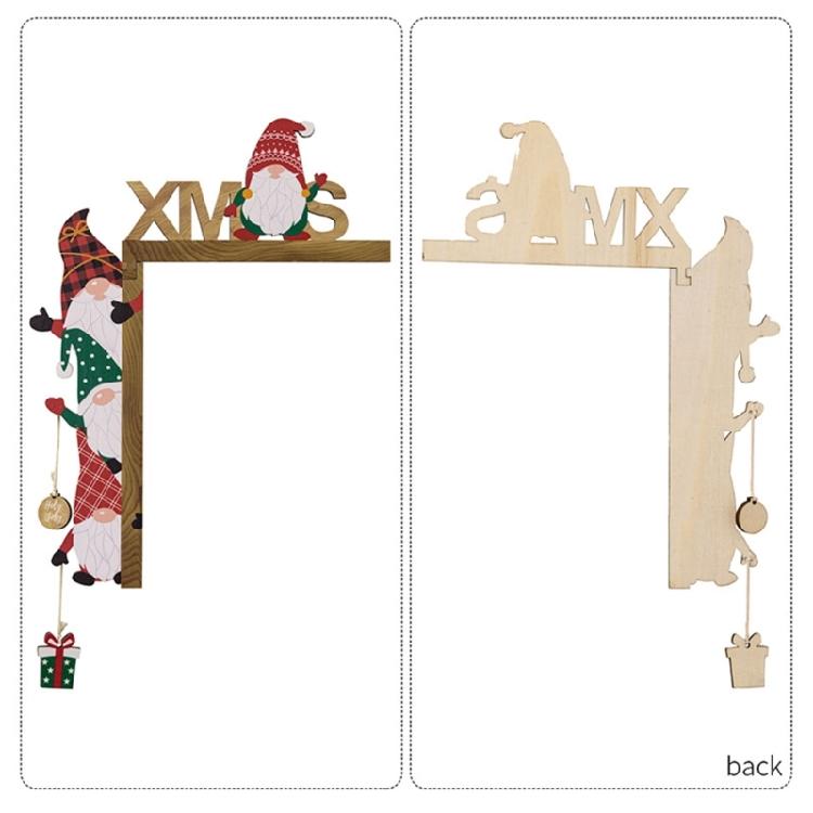 Festive Christmas Door Frame Decoration,Santa and Reindeer Designs Holiday Party