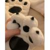 Thickened Bear Paw Gloves Winter Warm Fluffy Fleece Gloves Funny Plush Gloves  for Women Girls
