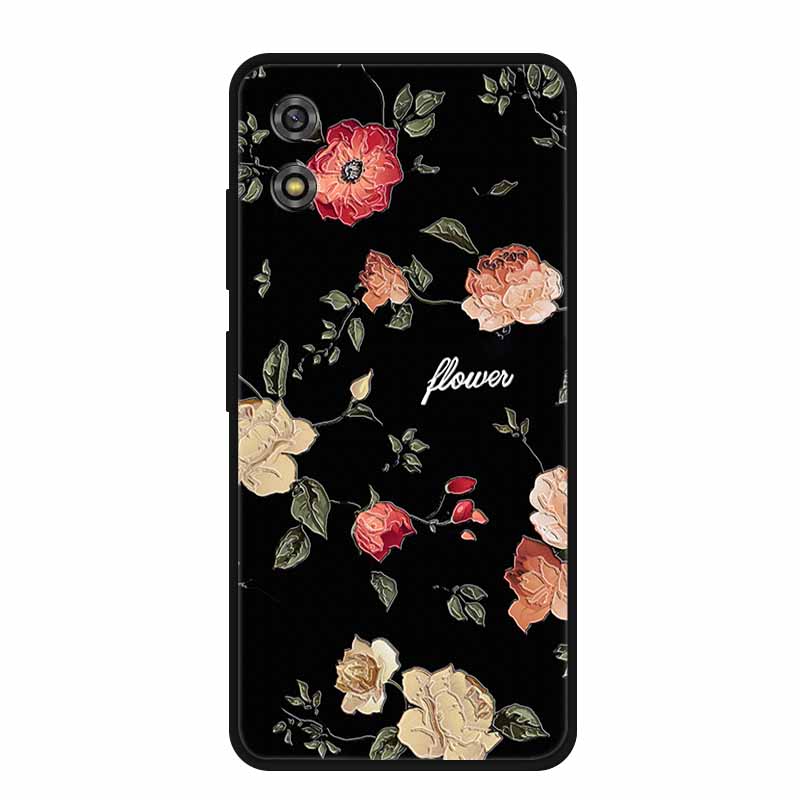 

3D Emboss Case For Qin 3 Ultra Relief Flower Black Silicone TPU Funda For Xiaomi Qin 3 Ultra Cartoon Bumper Qin3 Ultra 3D Relief Qin 3 Ultra