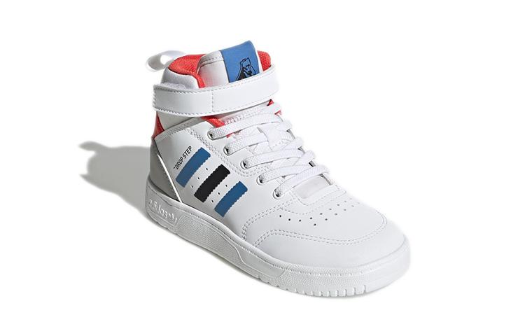 adidas Originals Drop Step 360 C Comfortable High Top Kids' Skateboarding Shoes White Kids' H05618
