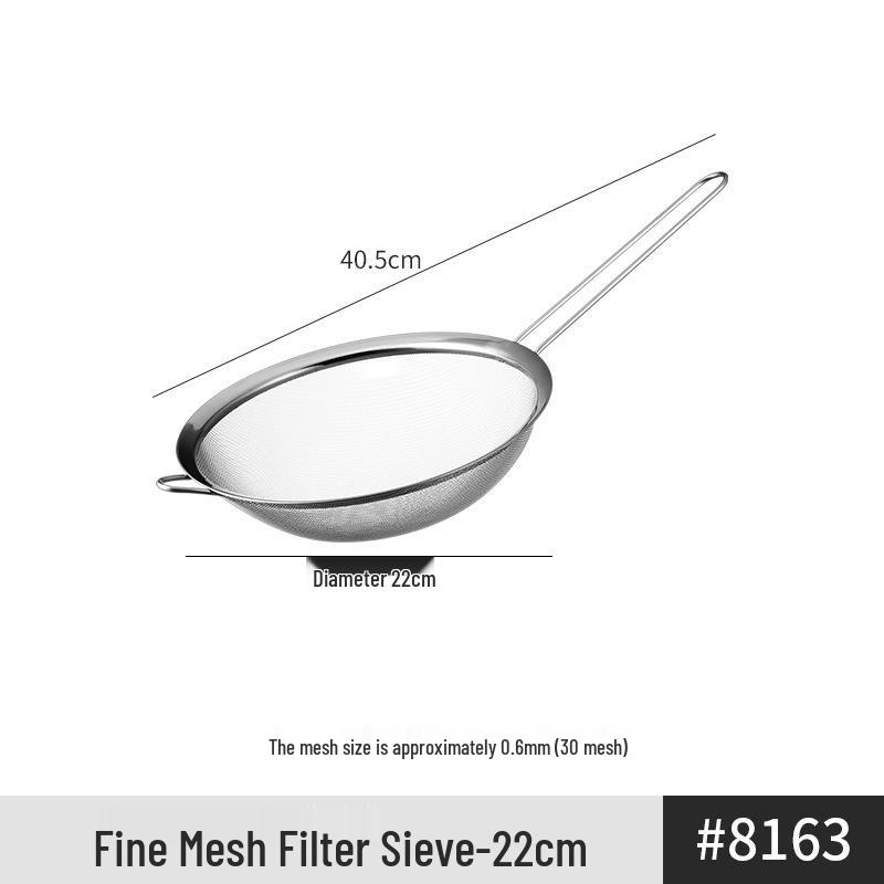 Stainless Steel Triangular Cocktail Strainer Ladle Conical Mesh Sieve.