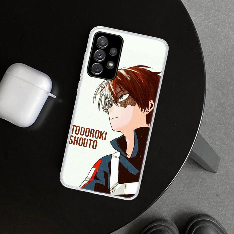MHA Todoroki Shoto Phone Case Cover for Samsung Galaxy A12 A22 A32 A52 A72 A02S A51 A50S A31 A20S A10S Note 20 Ultra 10 Plus Gal