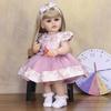 Realistic Reborn Baby Doll 55 Cm Elegant Princess Newborn Dolls Long Hair Bebe Toy Kids Birthday Christmas Gifts