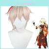 Kazuha Wig 45cm Stunning Synthetic Hair For Genshin Impact Cosplay Costume Parties