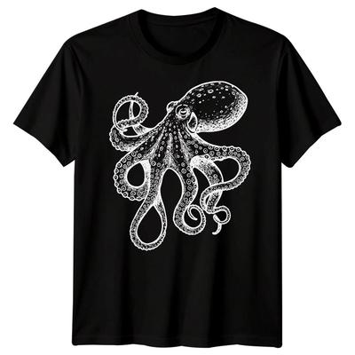 Octopus Oceaan Dier Heren T-shirt Grafisch T-shirt