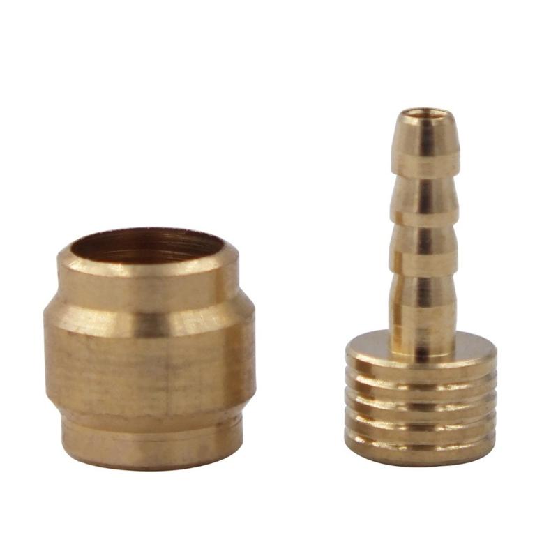 8 Pcs Bike Hydraulic Disc Brake Oil Pin Needle Olive Connect Insert Bicycles Brake Olive and Brass Connecting Insert Set