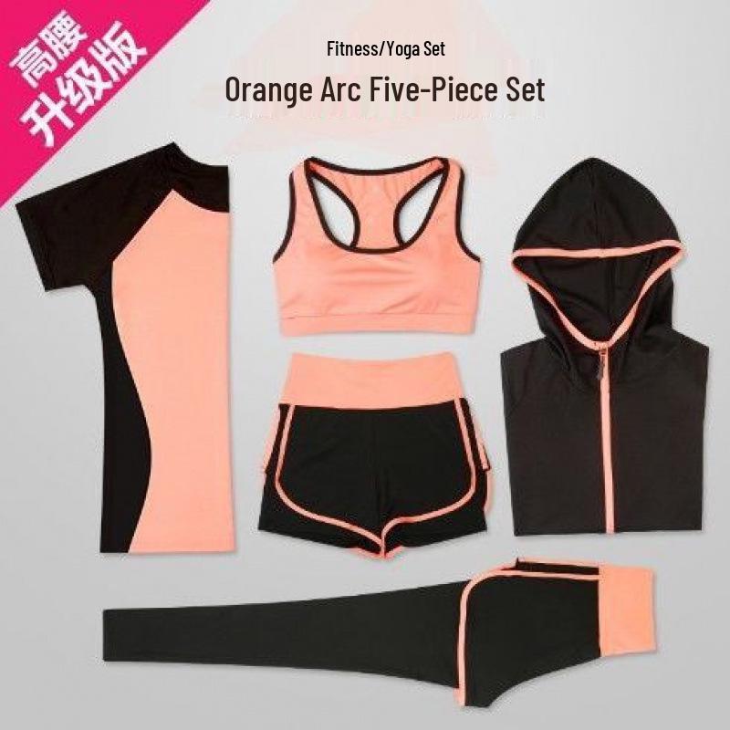 Damen Schnelltrocknendes Yoga- & Laufset - Kurzärmelig, Atmungsaktive Sportbekleidung für Sommer & Herbst