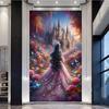 DIY 5D Diamond Embroidery Long Color Dress Princess Back Painting Mosaic Jewelry Cross Embroidery Palace Castle Home Decoration