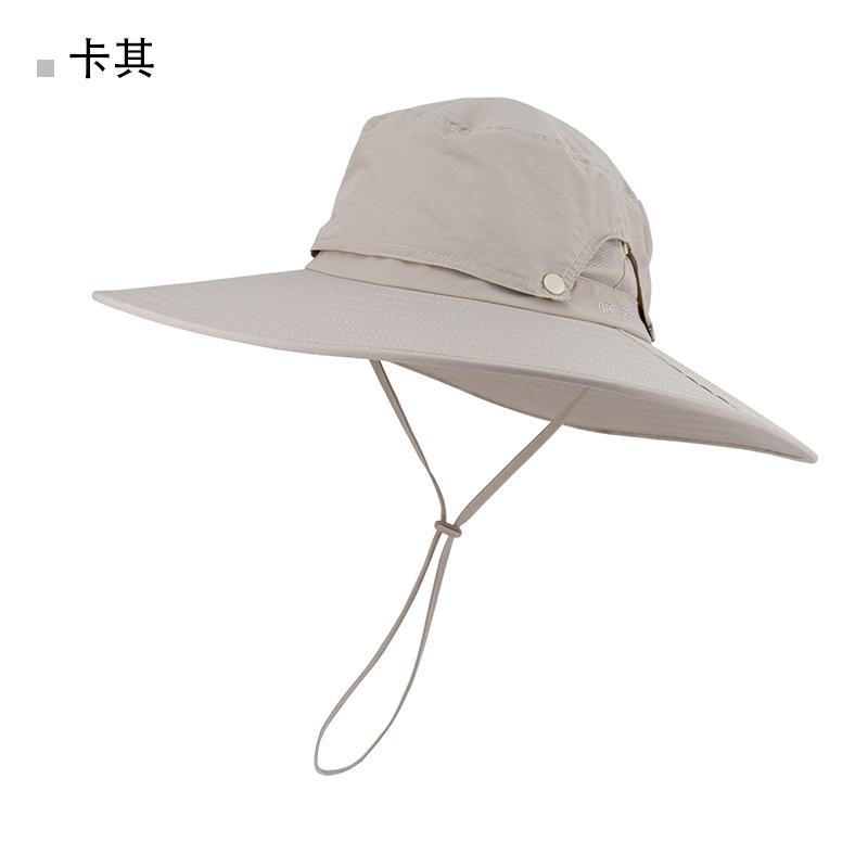 Summer removable big eaves bucket hat men's UV protection sun protection hat outdoor mountaineering fishing sun hat women