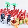 13/48pcs 1.97inch Red/Blue Plastic Soldier Figurine Scene Sand Table Exercise Desktop Room Decoration Collection Gifts YMY