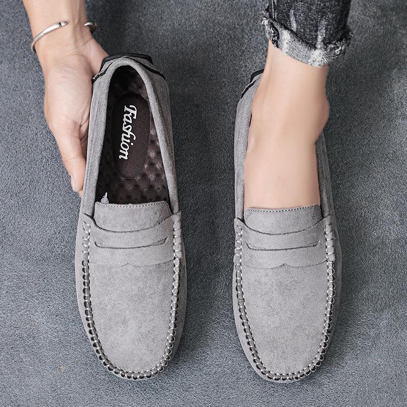 Men Casual Shoes Fashion 2026 Shoes Handmade Suede Genuine Leather Mens Loafers Moccasins Slip On Men's Flats Male Driving Shoes